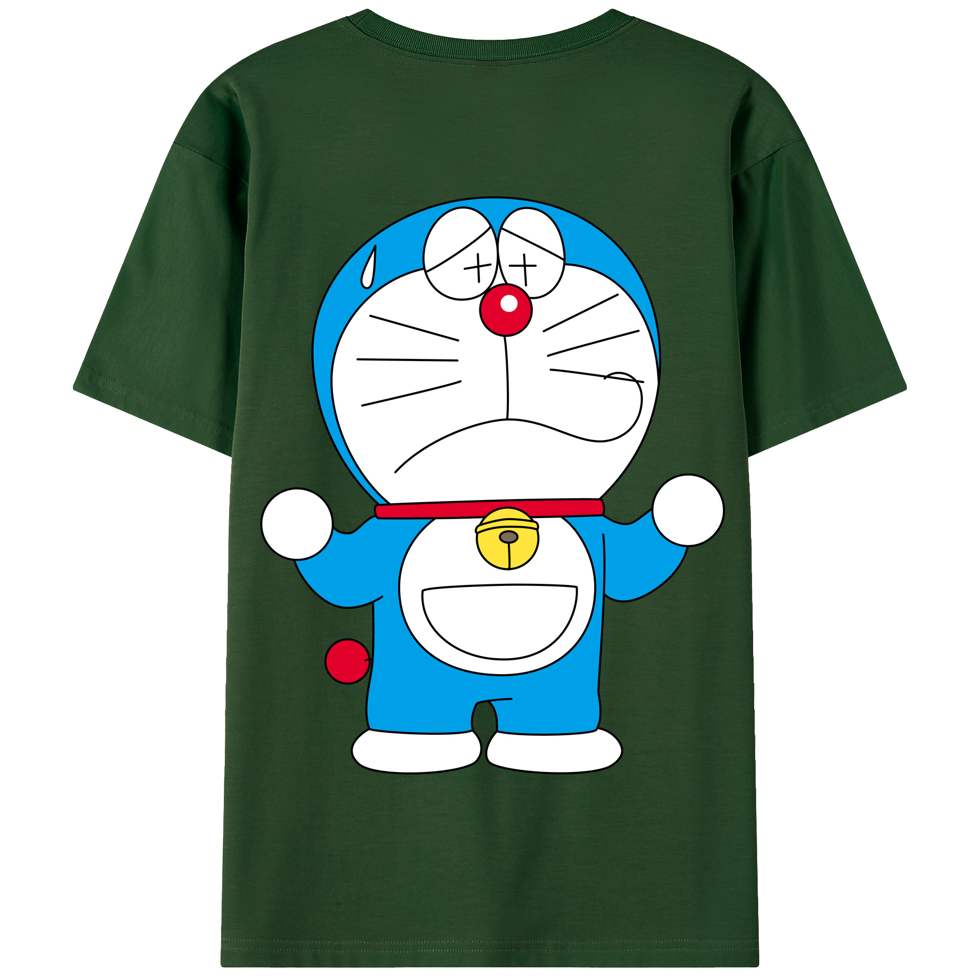 （画像用） ドラえもん Doraemon 綿100％半袖Tシャツ（背面プリント）